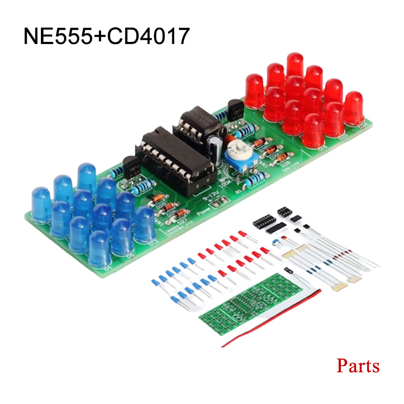 Diy Electronics Learning Kit - IC LED Rosso Blu Doppio Colore