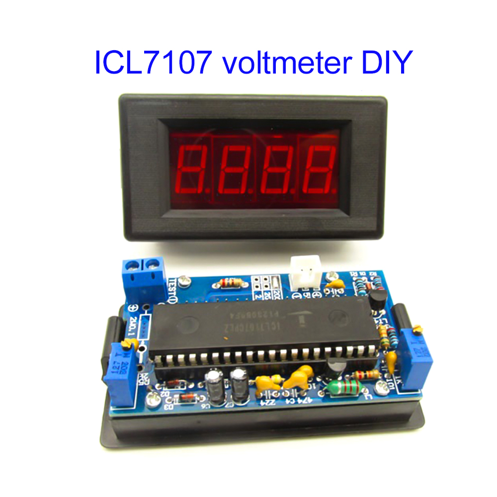 Diy Electronics Com - Kit Fai-da-Te ICL7107 per Voltmetro, Modulo