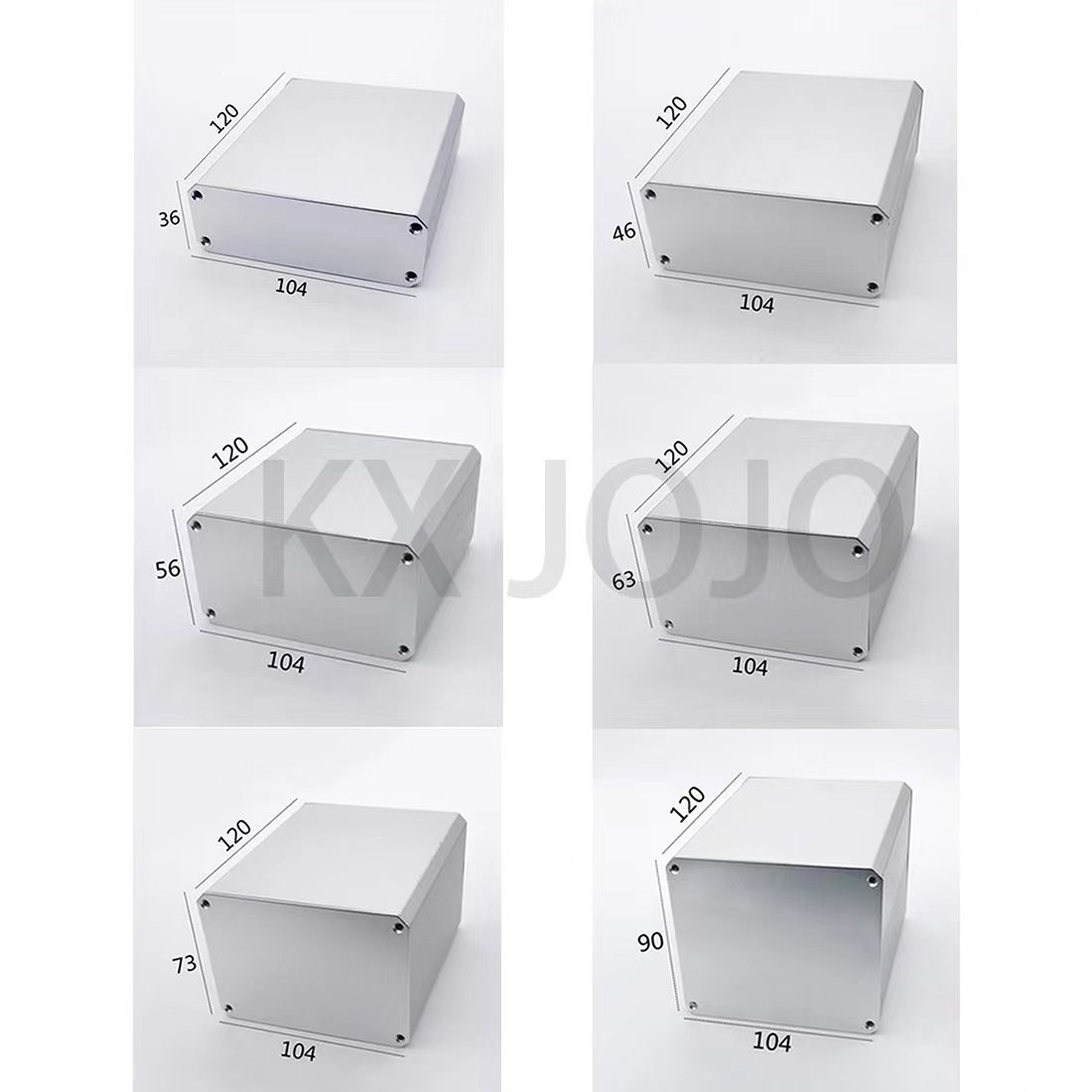 Diy Projects With Electronics - Custodia in alluminio 104*36/46/56/63/73/90*120mm scatola per
