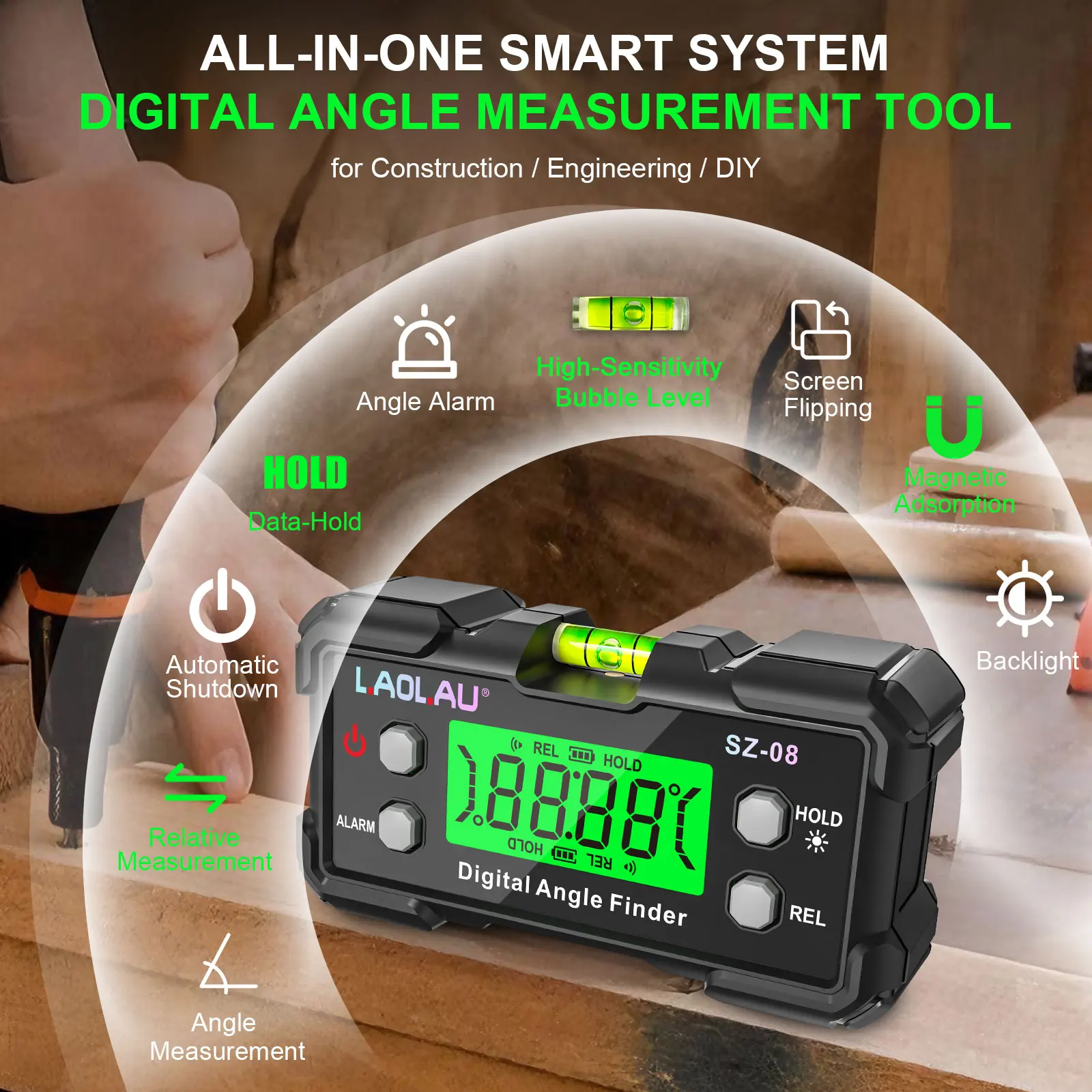 Goniometro Digitale con Bolla  - Diy Electronics Storage recensione e prezzo