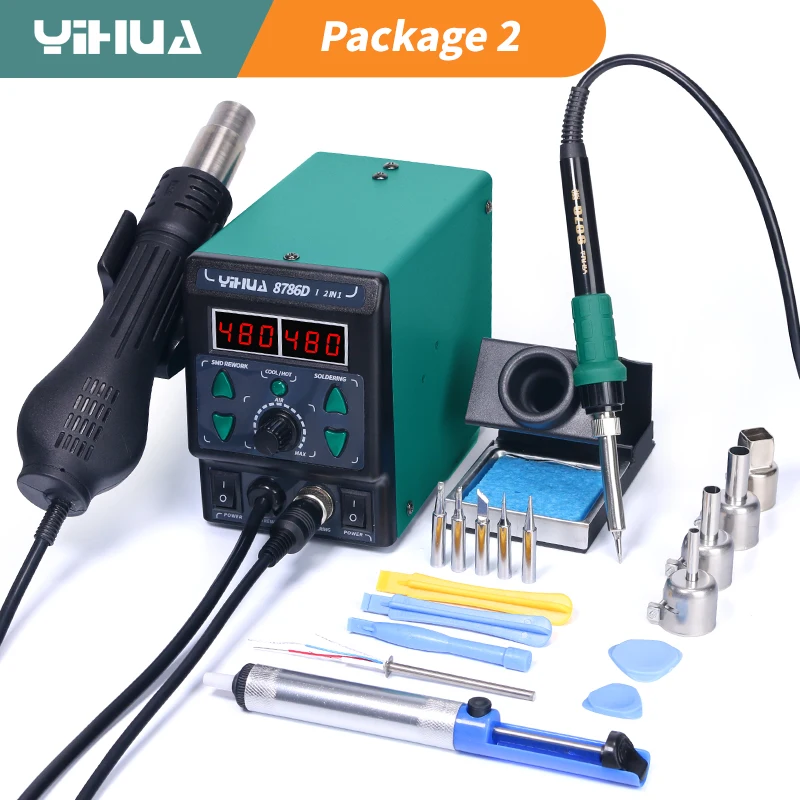 YIHUA 8786D Saldatore Stazione - Diy Electronics Storage recensione e prezzo