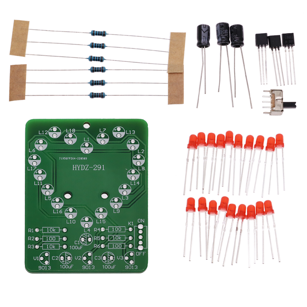 Luce di marcia a LED a forma d - Diy Electronics Learning Kit recensione e prezzo